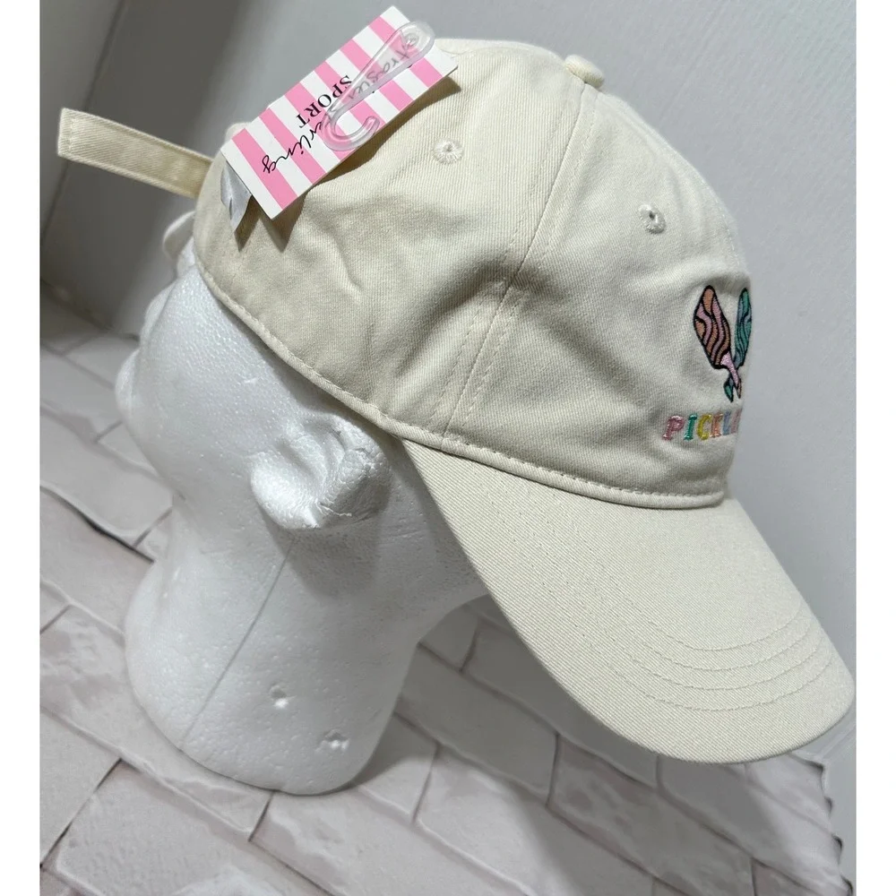 Frazier Sterling Sport Cream Pickleball Embroidered Baseball Cap Hat Adjustable‎